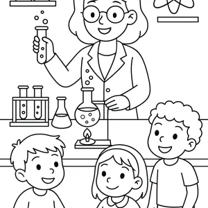 Desenho de professor para colorir 7