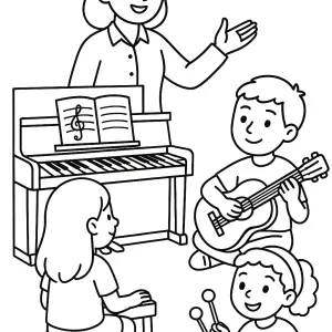 Desenho de professor para colorir 9