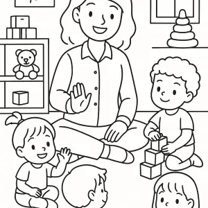 Desenho de professor para colorir 10