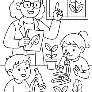 Desenho de professor para colorir 13