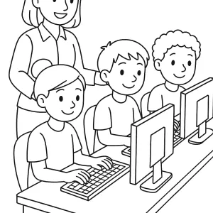 Desenho de professor para colorir 19