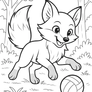 Desenho de raposa para colorir 3