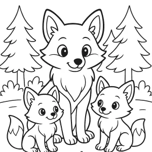 Desenho de raposa para colorir 5