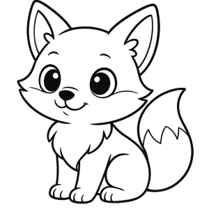Desenho de raposa para colorir 6