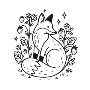 Desenho de raposa para colorir 9