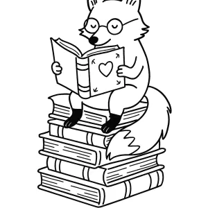 Desenho de raposa para colorir 11