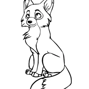 Desenho de raposa para colorir 12