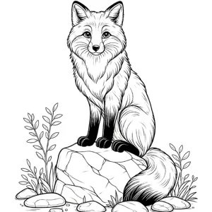 Desenho de raposa para colorir 17
