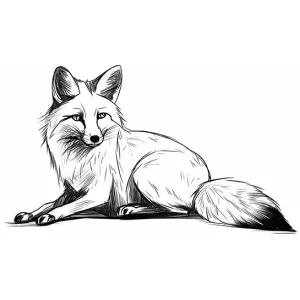 Desenho de raposa para colorir 18
