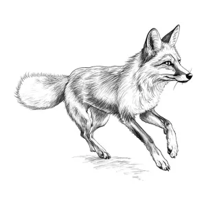 Desenho de raposa para colorir 19