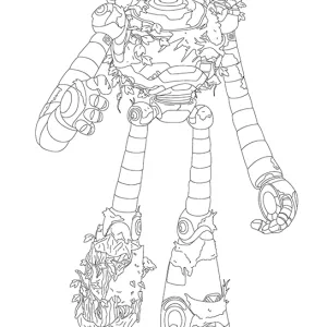 Desenho do Robot Selvagem para colorir 4