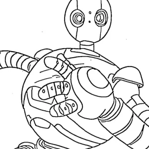 Desenho do Robot Selvagem para colorir 8