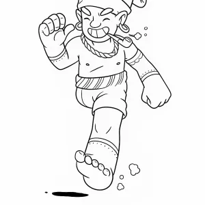 Desenho do Saci Pererê para colorir 1