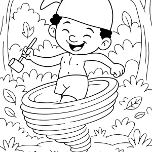 Desenho do Saci Pererê para colorir 2