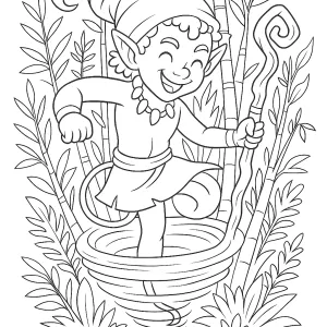 Desenho do Saci Pererê para colorir 4