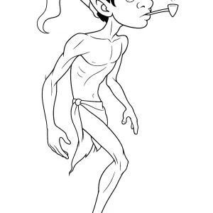 Desenho do Saci Pererê para colorir 5