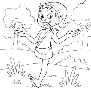Desenho do Saci Pererê para colorir 6