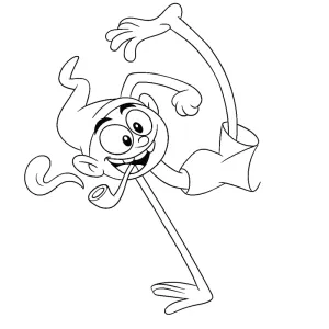 Desenho do Saci Pererê para colorir 7