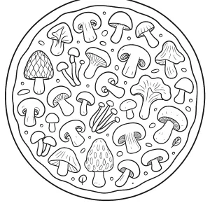 Desenho de pizza para colorir 6
