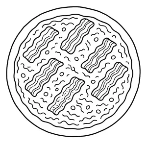 Desenho de pizza para colorir 20