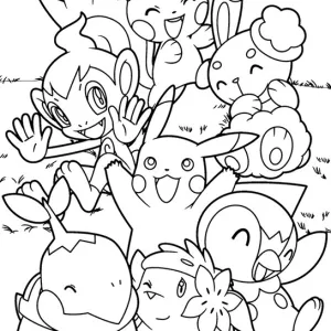 Desenho Pokémon para colorir 30