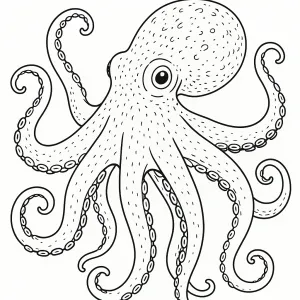 Desenho de polvo para colorir 2
