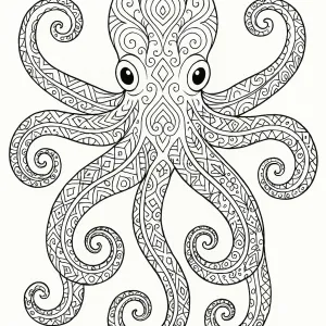 Desenho de polvo para colorir 5