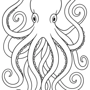 Desenho de polvo para colorir 6