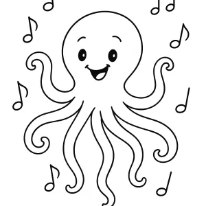 Desenho de polvo para colorir 7