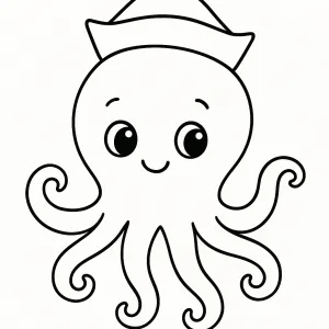 Desenho de polvo para colorir 8