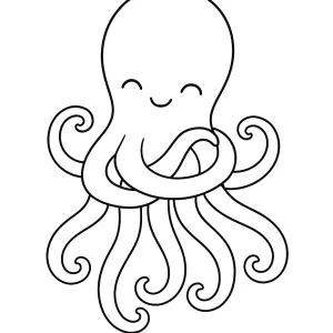 Desenho de polvo para colorir 9
