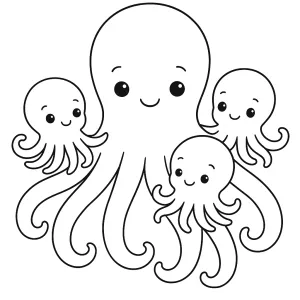 Desenho de polvo para colorir 12