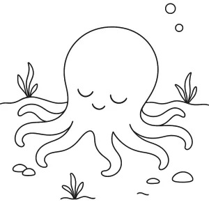 Desenho de polvo para colorir 15