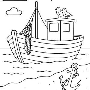 Desenho de praia para colorir 41