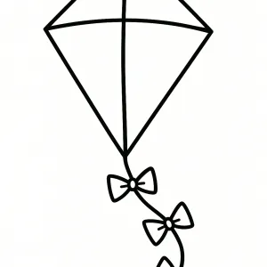 Desenho de papagaio de papel para colorir 1