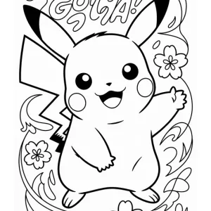 Desenho do Pikachu para colorir 21
