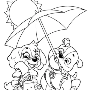 Desenho da Patrulha Pata para colorir 43