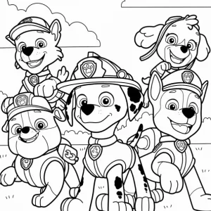 Desenho da Patrulha Pata para colorir 44