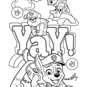 Desenho da Patrulha Pata para colorir 45