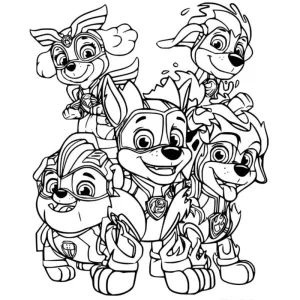 Desenho da Patrulha Pata para colorir 47