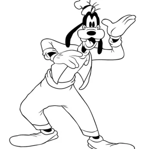 Desenho do Pateta para colorir 6