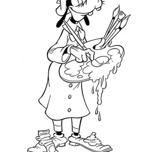 Desenho do Pateta para colorir 13