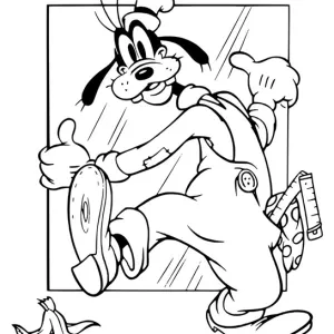 Desenho do Pateta para colorir 14