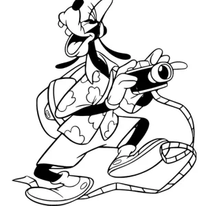 Desenho do Pateta para colorir 16