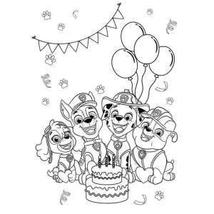 Desenho da Patrulha Pata para colorir 48