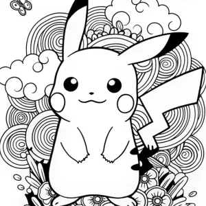 Desenho do Pikachu para colorir 25