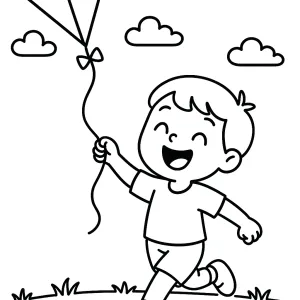 Desenho de papagaio de papel para colorir 6