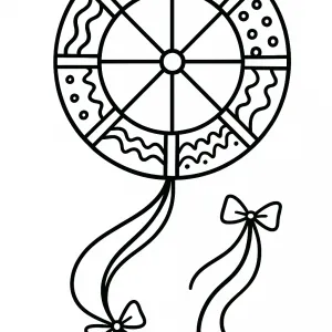 Desenho de papagaio de papel para colorir 11
