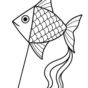 Desenho de papagaio de papel para colorir 14