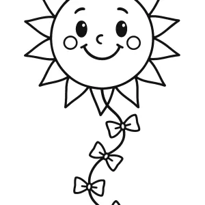 Desenho de papagaio de papel para colorir 15